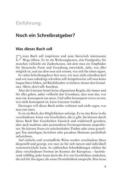 Produktbild: Kurzprosa schreiben. klassisch &ndash; modern &ndash; experimentell