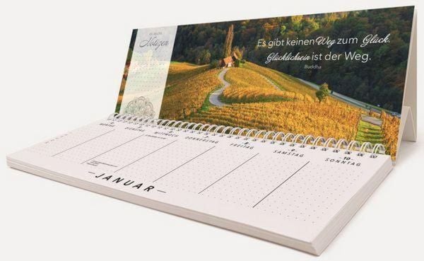 Produktbild: Tischquerkalender Trend Lebensweisheiten 2027