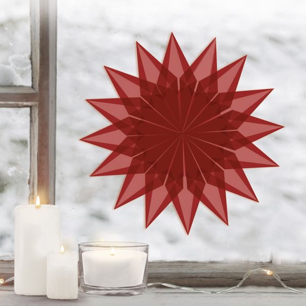 Produktbild: URSUS Falten Transparentpapier-Faltbl&auml;tter, 42 g/m&sup2;, 14 x 14 cm, rot, 100 Blatt