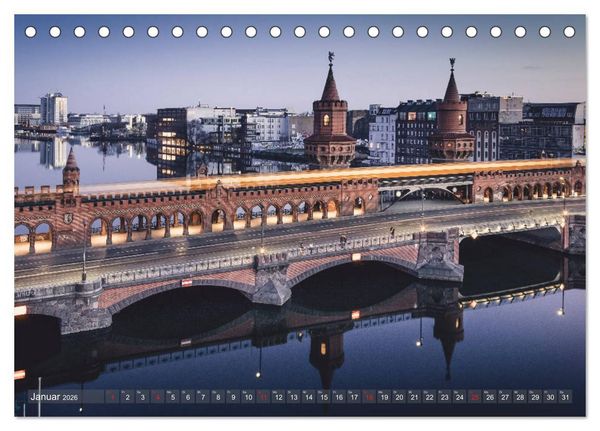 Produktbild: Berlin von oben (Tischkalender 2026 DIN A5 quer), CALVENDO Monatskalender