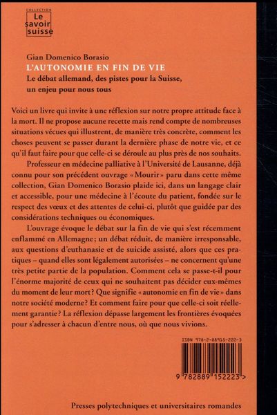 Produktbild: Autonomie en fin de vie