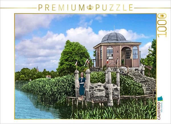 Produktbild: CALVENDO Puzzle Arendsee (Altmark) - Gustaf Nagel am Tempel des Seeufers um 1905 | 1000 Teile Lege-Gr&ouml;&szlig;e 64x48cm Foto-Puzzle f&uuml;r gl&uuml;ckliche Stunden
