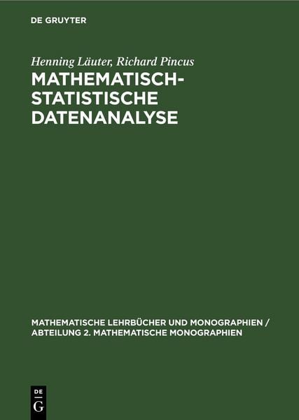 Produktbild: Mathematisch-statistische Datenanalyse