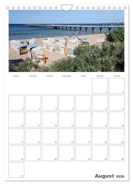 Produktbild: Timmendorfer Strand (Wandkalender 2026 DIN A4 hoch), CALVENDO Monatskalender
