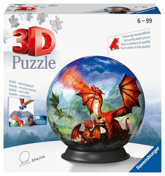 Produktbild: 3D Puzzle-Ball Mystische Drachen