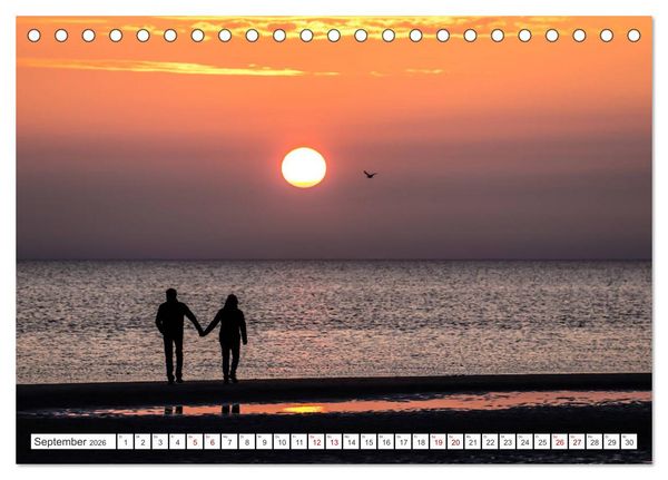 Produktbild: ST. PETER ORDING Strand und Meer (Tischkalender 2026 DIN A5 quer), CALVENDO Monatskalender