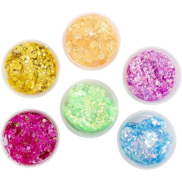 Produktbild: Creativ Company Glitter Clay, Sortierte Farben, 6x20 ml