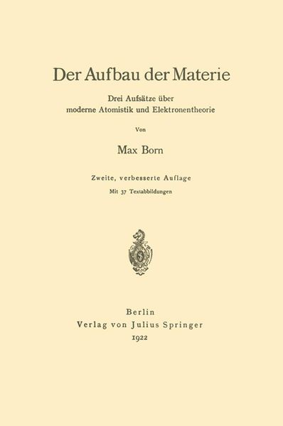Produktbild: Der Aufbau der Materie