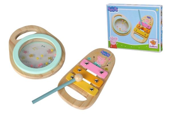 Eichhorn - Peppa Pig Holz-Musikset, 2-tlg.