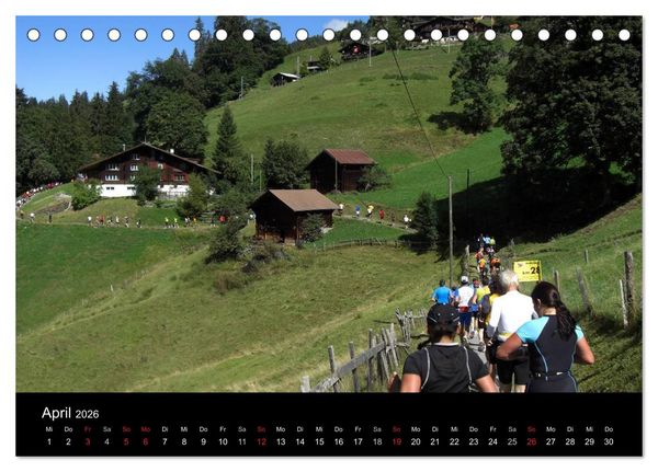 Produktbild: Der Jungfrau-Marathon (Tischkalender 2026 DIN A5 quer), CALVENDO Monatskalender