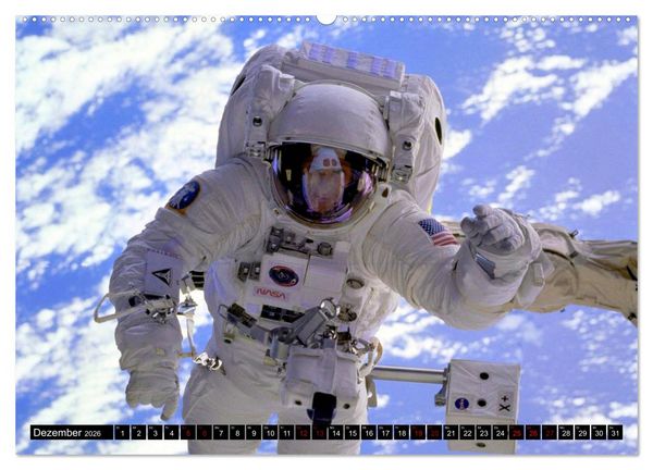 Produktbild: Auftrag im Weltall. Astronauten und Raumfahrt (Wandkalender 2026 DIN A2 quer), CALVENDO Monatskalender