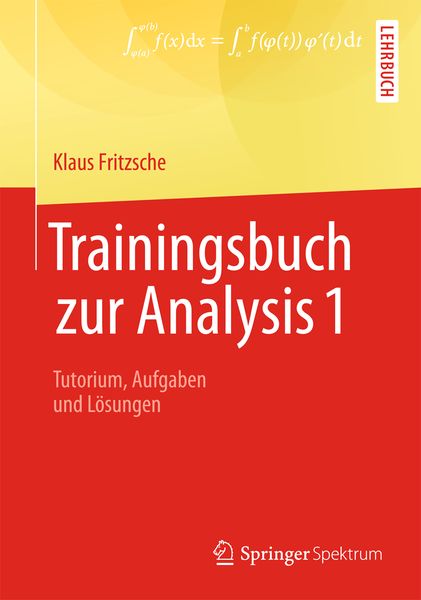 Produktbild: Trainingsbuch zur Analysis 1