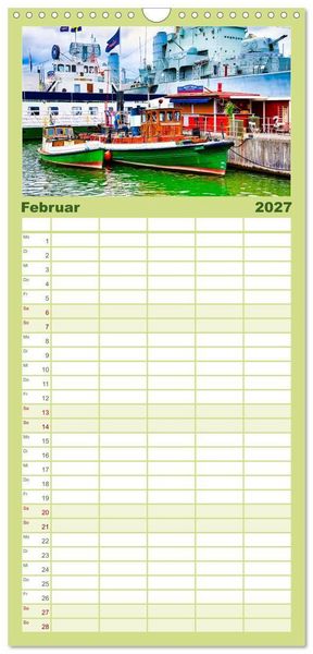 Produktbild: Familienplaner 2027 - G&ouml;teborg und Sch&auml;reninseln mit 5 Spalten (Wandkalender, 21 x 45 cm) CALVENDO