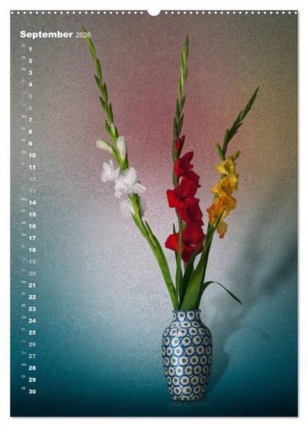 Produktbild: Blumenschmuck in Bunzlau Keramik (Wandkalender 2026 DIN A2 hoch), CALVENDO Monatskalender