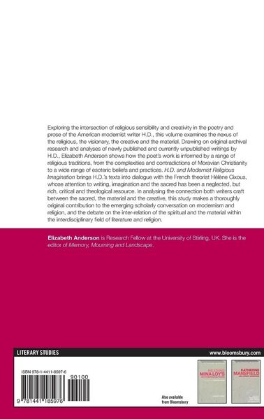 Produktbild: H.D. and Modernist Religious Imagination