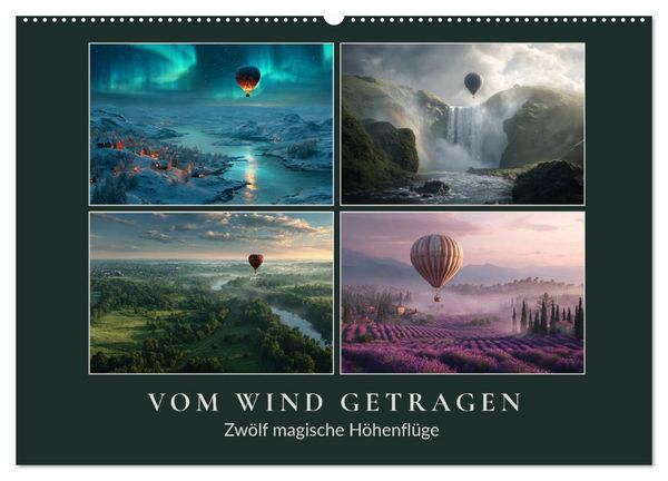 Produktbild: Vom Wind getragen (Wandkalender 2027 DIN A2 quer), CALVENDO Monatskalender