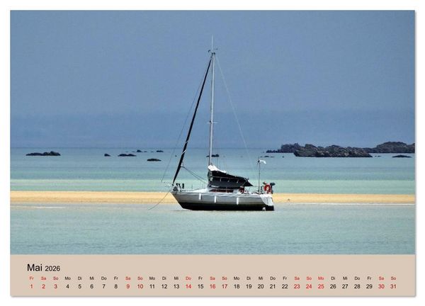 Produktbild: Chausey Inseln Magischer Insel - Archipel Frankreich (Wandkalender 2026 DIN A4 quer), CALVENDO Monatskalender
