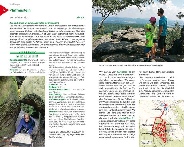 Produktbild: ROTHER Wanderbuch ErlebnisWandern mit Kindern Elbsandsteingebirge