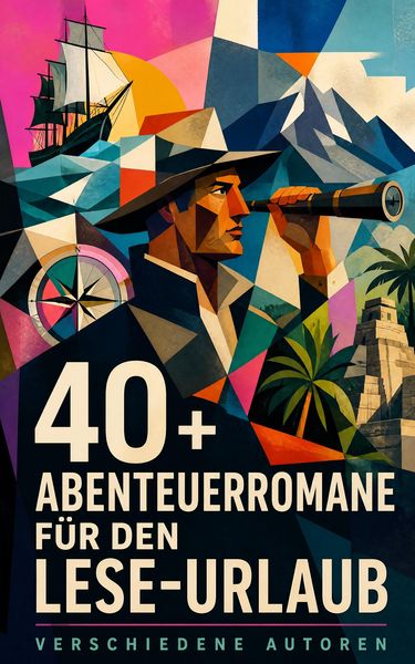 Produktbild: 40+ Abenteuerromane f&uuml;r den Lese-Urlaub