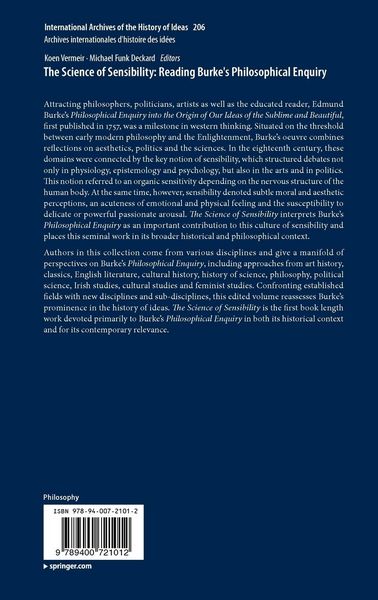 Produktbild: The Science of Sensibility: Reading Burke's Philosophical Enquiry