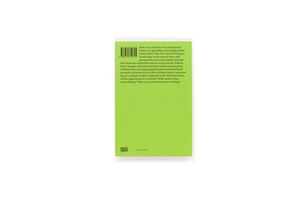 Produktbild: Why Art Criticism? A Reader