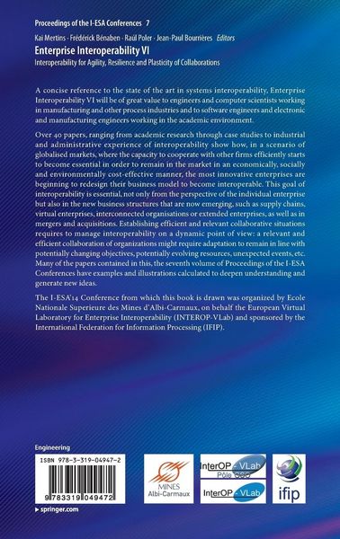 Produktbild: Enterprise Interoperability VI