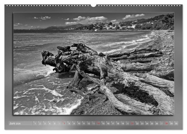 Produktbild: Mallorca Schwarz Wei&szlig; (hochwertiger Premium Wandkalender 2026 DIN A2 quer), Kunstdruck in Hochglanz