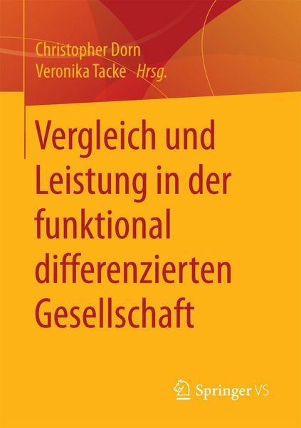 Produktbild: Vergleich und Leistung in der funktional differenzierten Gesellschaft