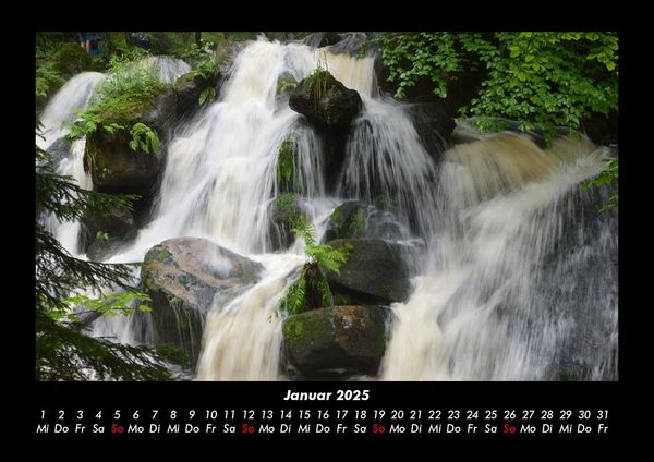 Produktbild: Wasserf&auml;lle 2025 Fotokalender DIN A3