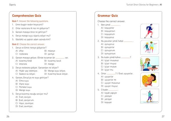 Produktbild: Turkish Short Stories for Beginners - Based on a comprehensive grammar and vocabulary framework (CEFR A1) - with quizzes , full answer key and online audio