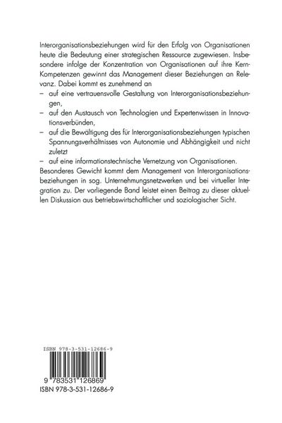 Produktbild: Management interorganisationaler Beziehungen