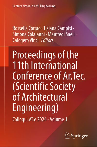 Produktbild: Proceedings of the 11th International Conference of Ar.Tec. (Scientific Society of Architectural Engineering)