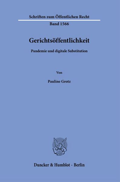 Produktbild: Gerichts&ouml;ffentlichkeit