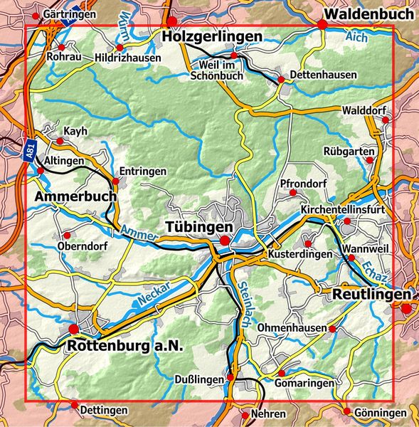 Produktbild: Naturpark Sch&ouml;nbuch - T&uuml;bingen 1 : 25 000