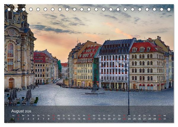 Produktbild: Dresden Bilder 2026 (Tischkalender 2026 DIN A5 quer), CALVENDO Monatskalender