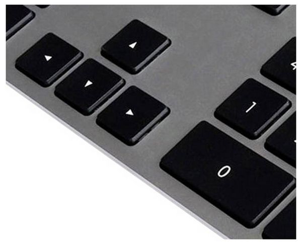 Produktbild: Matias FK418DCB-DE Wireless USB-C&reg; Aluminum Keyboard for Mac Kabellos Tastatur Deutsch, QWERTZ, Mac Space Grau