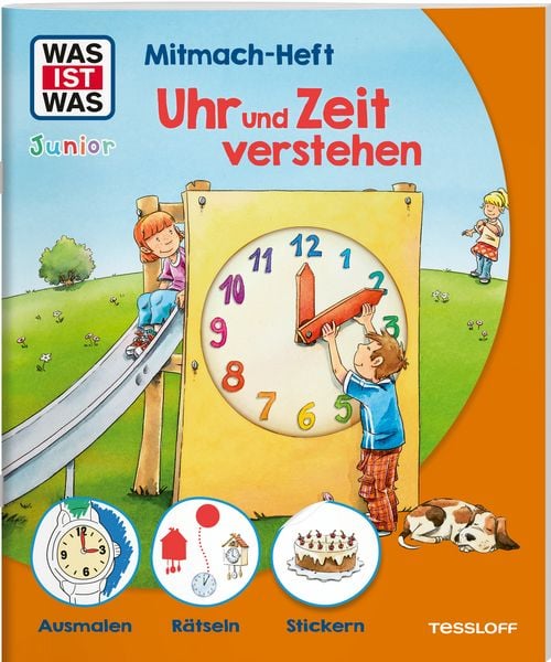 Produktbild: WAS IST WAS Junior Mitmach-Heft Uhr und Zeit verstehen