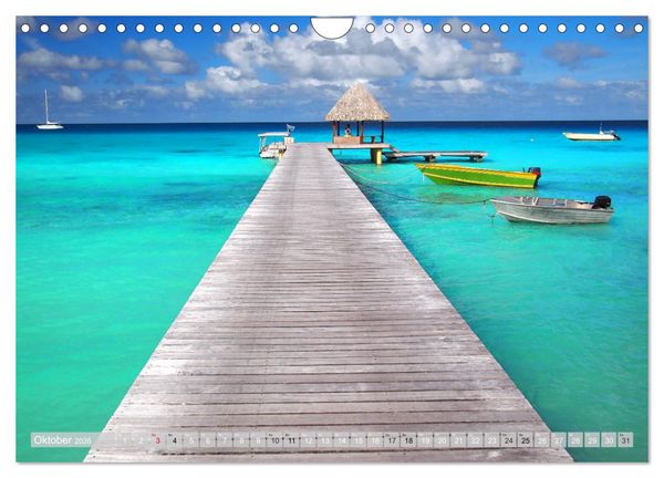 Produktbild: Bora Bora - Str&auml;nde und Landschaften (Wandkalender 2026 DIN A4 quer), CALVENDO Monatskalender
