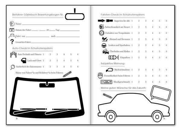 Produktbild: Endlich Auto! Beifahrer G&auml;stebuch und Safety Guide