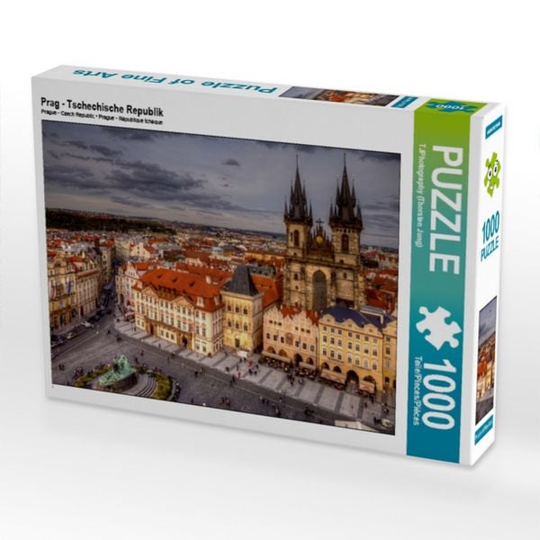 CALVENDO Puzzle Prag - Tschechische Republik | 1000 Teile Lege-Größe 64x48cm Foto-Puzzle für glückliche Stunden