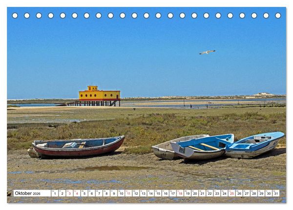 Produktbild: Portugal - Die Algarve vom Cabo de Sao Vicente bis Tavira (Tischkalender 2026 DIN A5 quer), CALVENDO Monatskalender