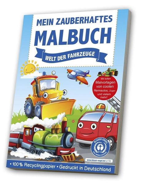 Produktbild: Mein zauberhaftes Malbuch: Welt der Fahrzeuge