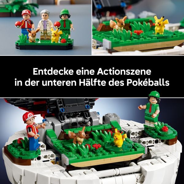 Produktbild: LEGO Pok&eacute;mon Pok&eacute;ball mit Beeindruckenden Trainermomenten Modellbau 72154