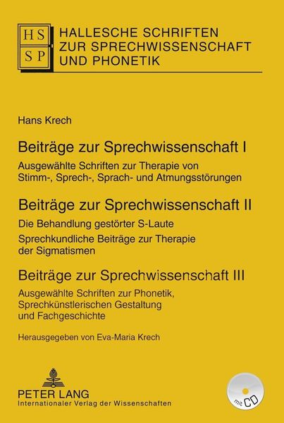 Produktbild: Beitr&auml;ge zur Sprechwissenschaft I&ndash;III