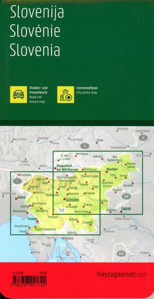 Slowenien, Straßen- und Freizeitkarte 1:150.000, freytag & berndt