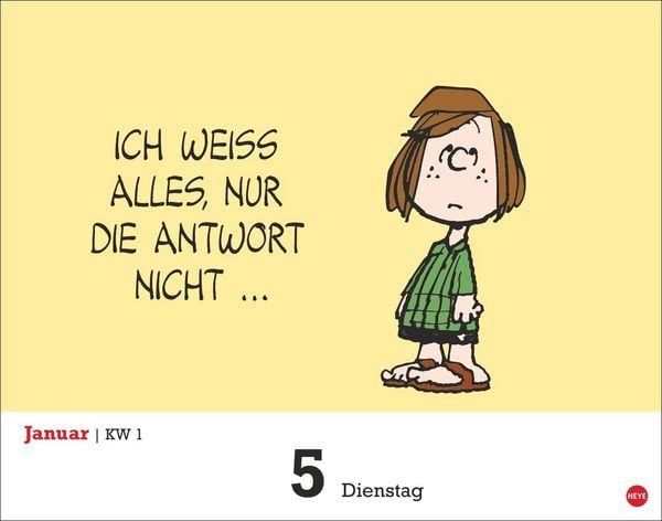 Produktbild: Peanuts Tagesabrei&szlig;kalender 2027