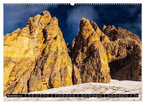 Produktbild: Drei Zinnen. Sextner Dolomiten (hochwertiger Premium Wandkalender 2026 DIN A2 quer), Kunstdruck in Hochglanz