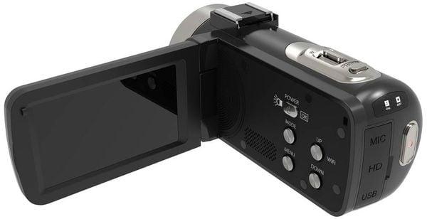 Produktbild: Renkforce RF-5798910 4K Camcorder 7.6cm 3 Zoll 13 Megapixel Schwarz