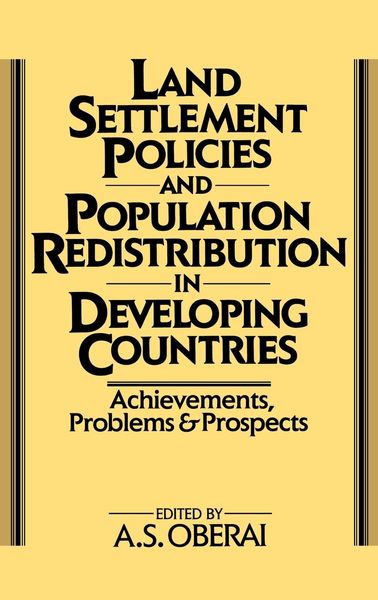 Produktbild: Land Settlement Policies and Population Redistribution in Developing Countries