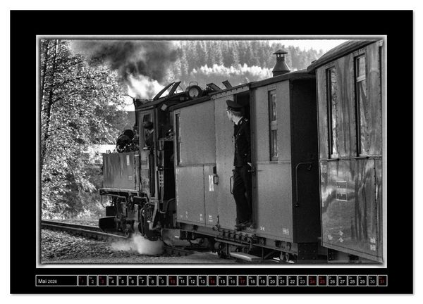 Produktbild: Unter Dampf - Mit der Pre&szlig;nitztalbahn durchs Erzgebirge (Wandkalender 2026 DIN A3 quer), CALVENDO Monatskalender